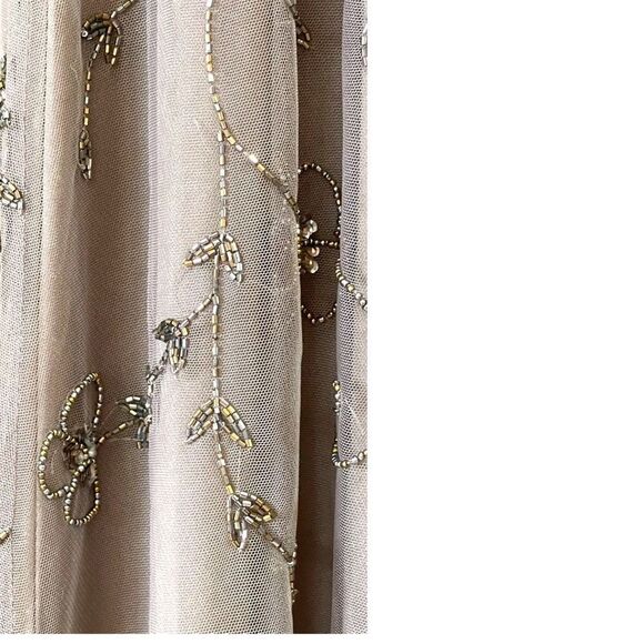 PISSARRO NIGHTS Brown Mocha Gown Beaded Mesh With Jacket Size 2 NWT - Picture 10 of 16